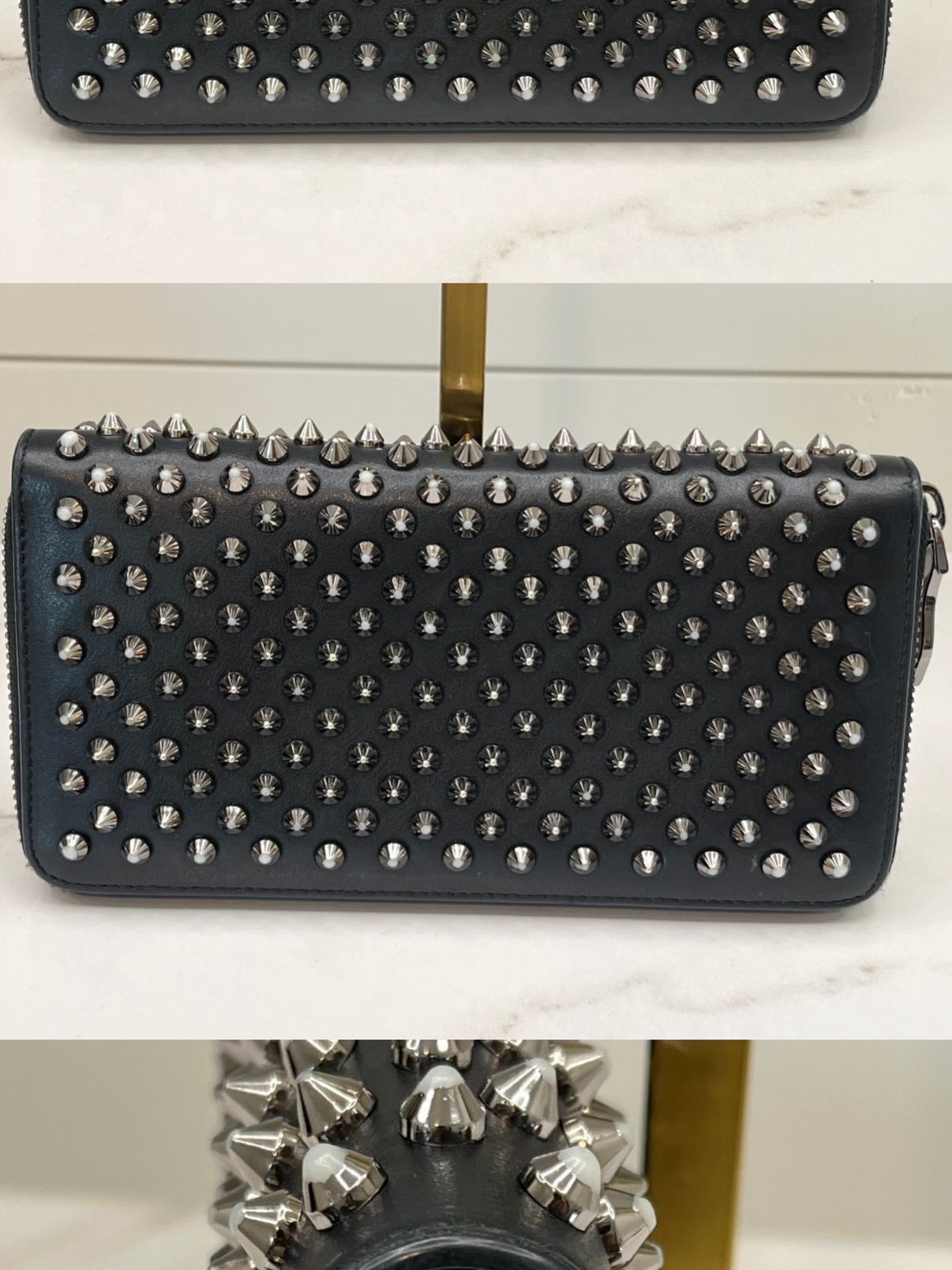 Black Studded Wallet